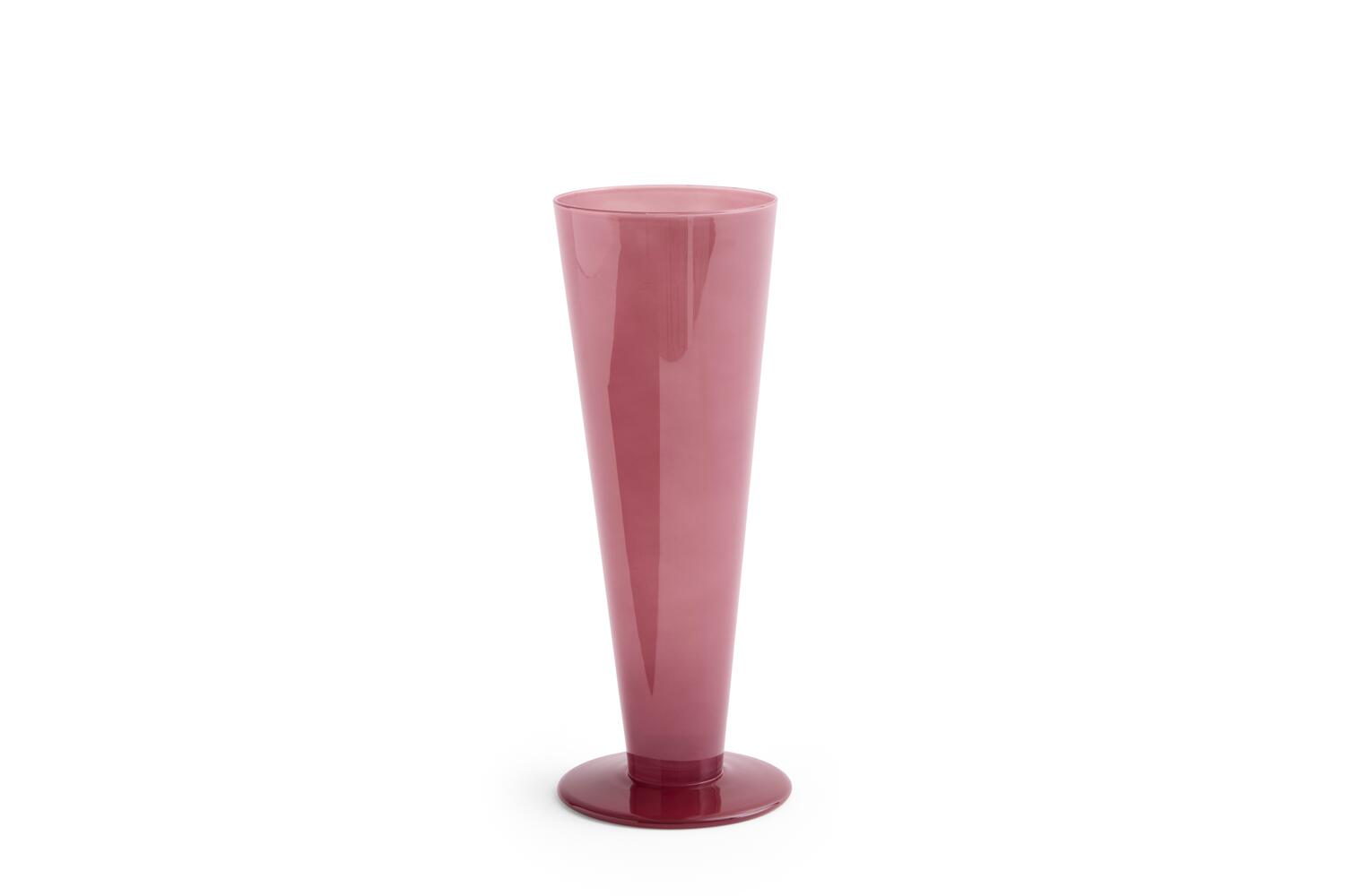 Conical vase, Rose/Dark Red - H23 cm